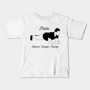 MAN PLANK DESIGN Kids T-Shirt